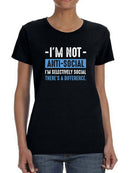 Selectively Social T-shirt -SmartPrintsInk Designs