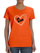 Be Kind Heart T-shirt -SmartPrintsInk Designs
