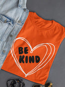 Be Kind Heart T-shirt -SmartPrintsInk Designs