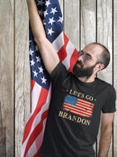 Let's Go Brandon With Flag T-shirt -SmartPrintsInk Designs