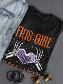 This Girl Loves Halloween! T-shirt -SmartPrintsInk Designs