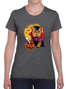 Dracula Dog T-shirt -SmartPrintsInk Designs