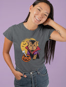Dracula Dog T-shirt -SmartPrintsInk Designs