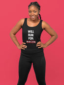 Will Run For Bacon! Racerback Tank -SmartPrintsInk Designs