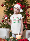 It Was My Brother's Fault Santa! T-shirt -SmartPrintsInk Designs