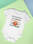 Watching Football With Daddy Bodysuit -SmartPrintsInk Designs