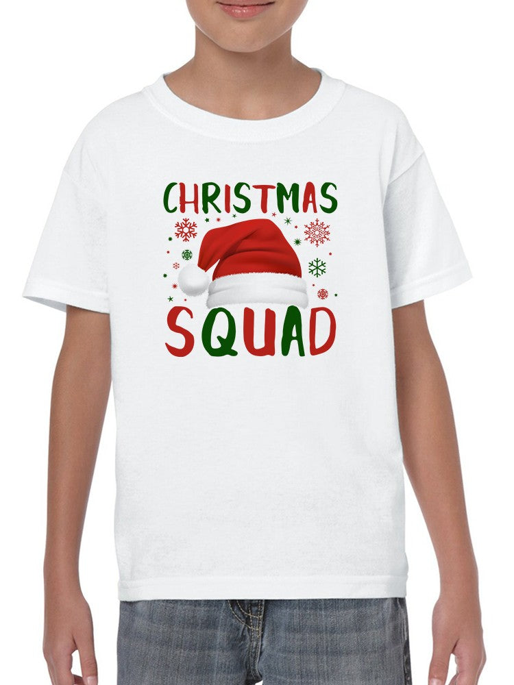 Christmas Squad Santa Hat T-shirt -SmartPrintsInk Designs