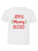 Joyful Merry Blessed T-shirt -SmartPrintsInk Designs