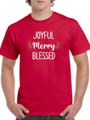 Joyful Merry Blessed T-shirt -SmartPrintsInk Designs