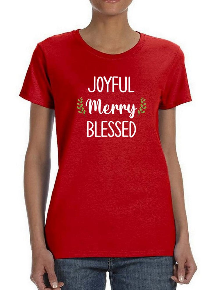 Joyful Merry Blessed T-shirt -SmartPrintsInk Designs