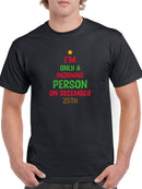 Morning Person In Christmas T-shirt -SmartPrintsInk Designs