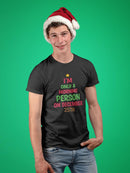 Morning Person In Christmas T-shirt -SmartPrintsInk Designs