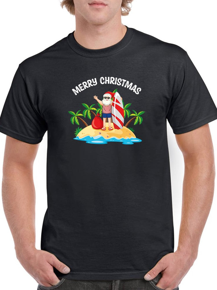 Merry Christmas At The Beach T-shirt -SmartPrintsInk Designs