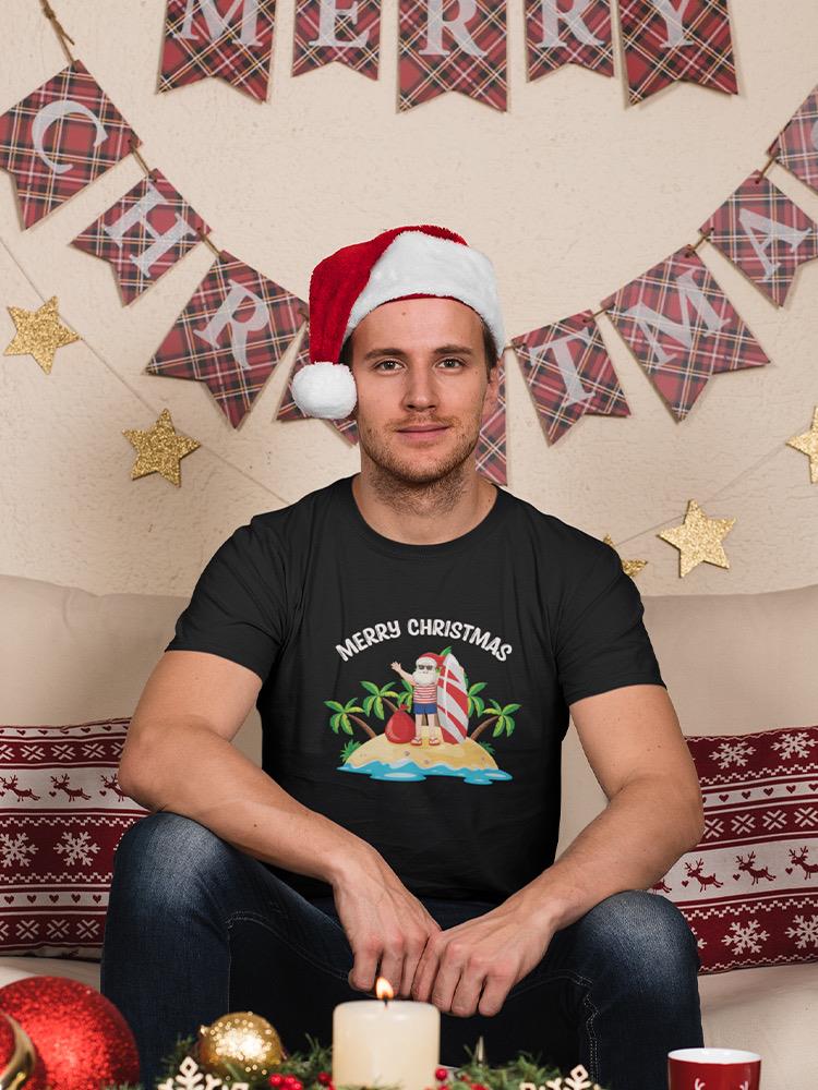 Merry Christmas At The Beach T-shirt -SmartPrintsInk Designs