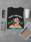 Merry Christmas At The Beach T-shirt -SmartPrintsInk Designs