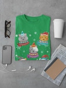 Christmas Kittens T-shirt -SmartPrintsInk Designs