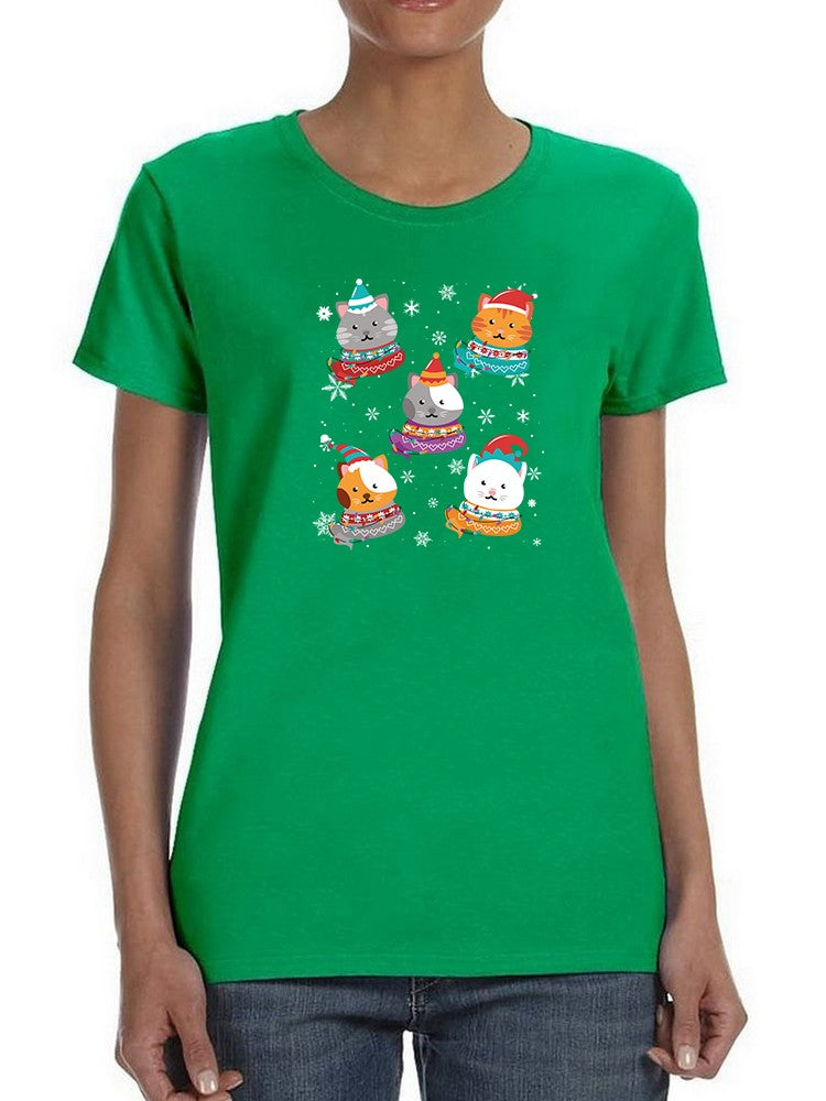 Christmas Kittens T-shirt -SmartPrintsInk Designs