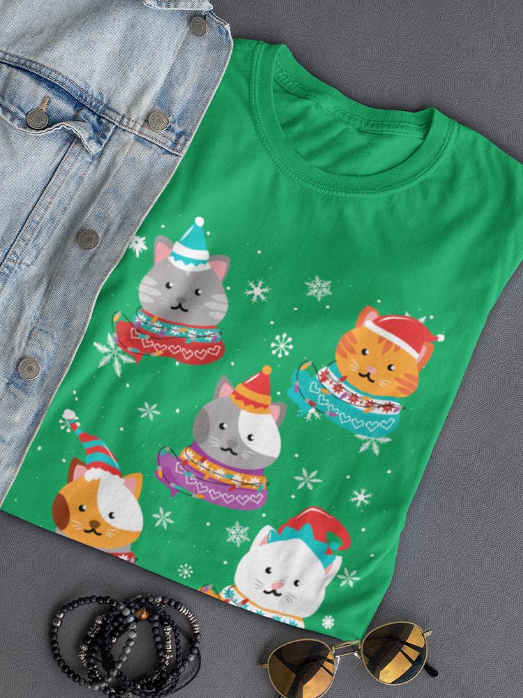 Christmas Kittens T-shirt -SmartPrintsInk Designs