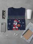 Basketball Santa T-shirt -SmartPrintsInk Designs