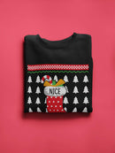 Nice Christmas Sock Sweatshirt -SmartPrintsInk Designs