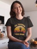 Teachers Love Brains T-shirt -SmartPrintsInk Designs