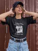 Long Romantic Fridge Walks T-shirt -SmartPrintsInk Designs