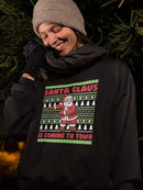Santa Claus Coming To Town Sweatshirt -SmartPrintsInk Designs