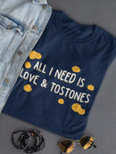 Love And Tostones T-shirt -SmartPrintsInk Designs