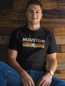 Houston Star T-shirt -SmartPrintsInk Designs