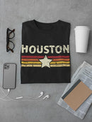 Houston Star T-shirt -SmartPrintsInk Designs