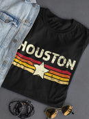 Houston Star T-shirt -SmartPrintsInk Designs