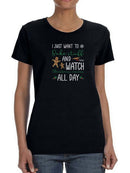 Bake Stuff And Watch Movies T-shirt -SmartPrintsInk Designs