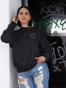 Heart Shape Sweatshirt -SmartPrintsInk Designs