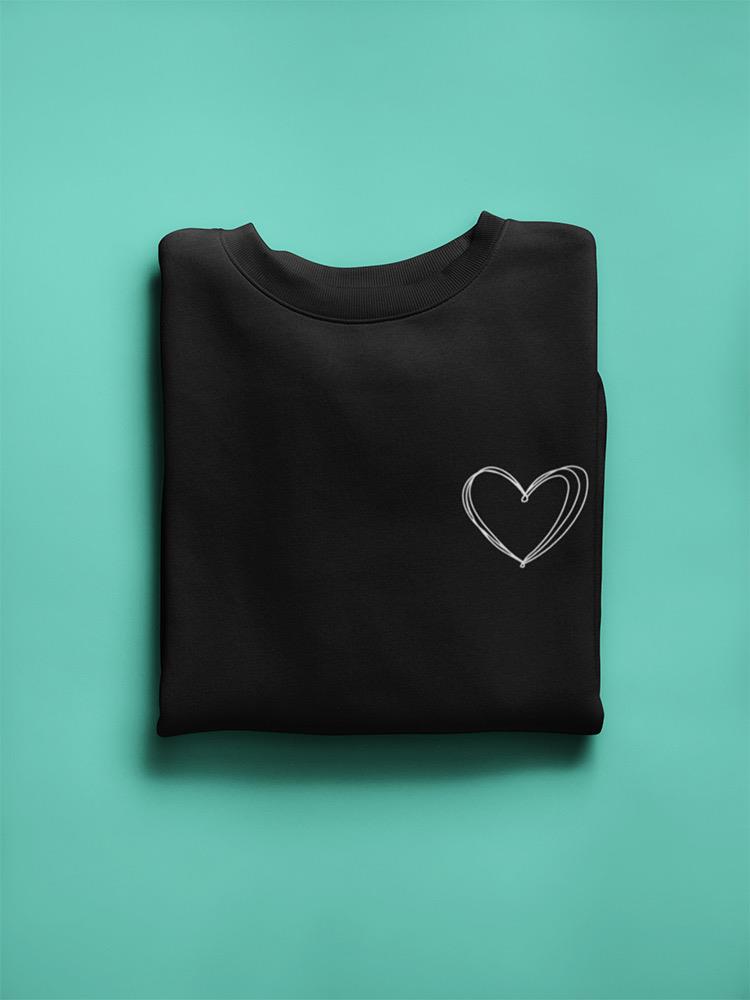 Heart Shape Sweatshirt -SmartPrintsInk Designs