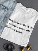 No Rompas Mas, Mi Pobre Corazon. T-shirt -SmartPrintsInk Designs
