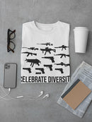 Celebrate Gun Diversity T-shirt -SmartPrintsInk Designs
