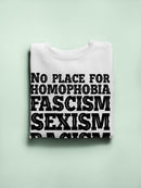 No Place For Hate Sweatshirt -SmartPrintsInk Designs