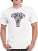Elephant In Pattern T-shirt -SmartPrintsInk Designs