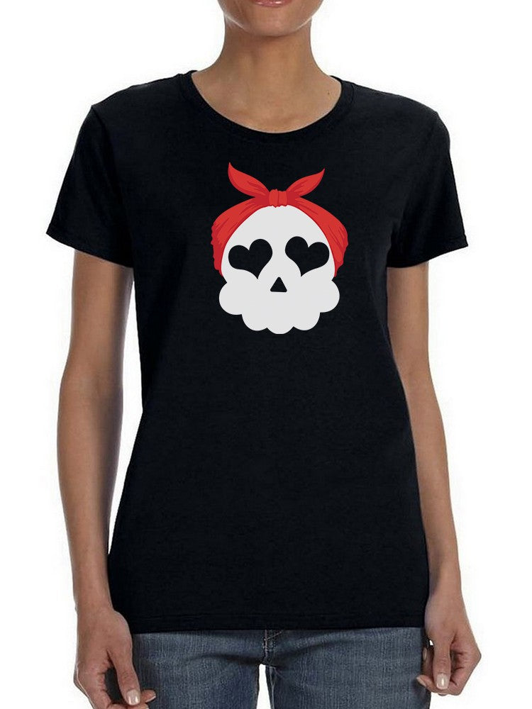 Skull Wth Bandana T-shirt -SmartPrintsInk Designs