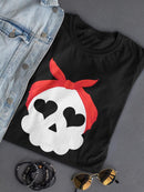 Skull Wth Bandana T-shirt -SmartPrintsInk Designs