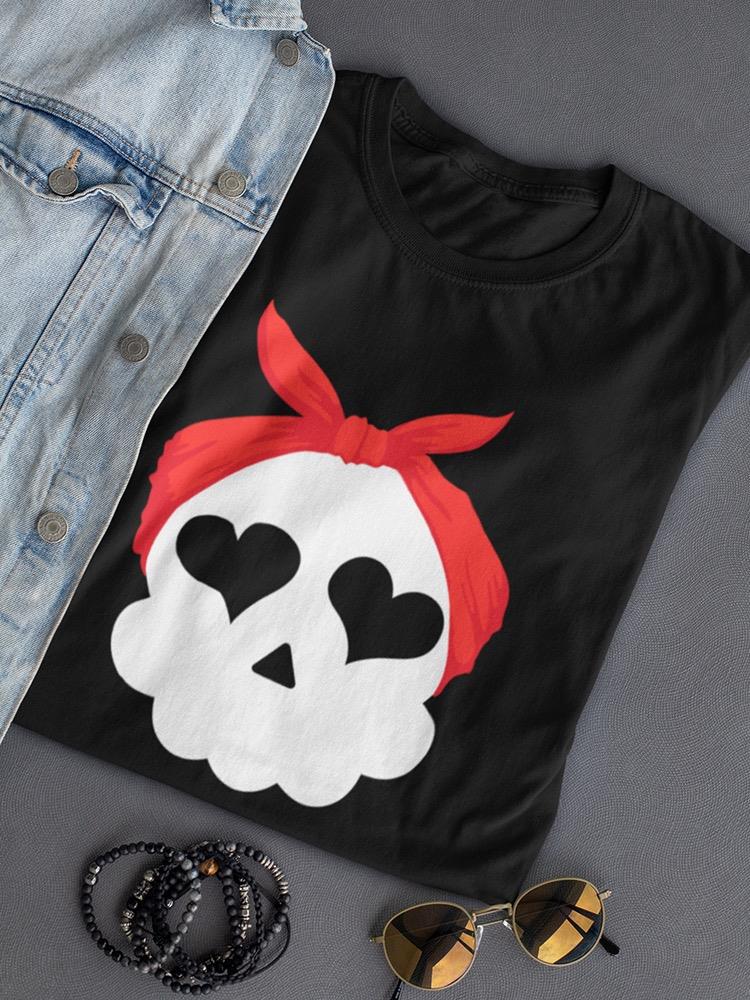 Skull Wth Bandana T-shirt -SmartPrintsInk Designs