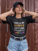 I'm Really A Unicorn T-shirt -SmartPrintsInk Designs