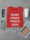 Christmas Reindeers and Wine T-shirt -SmartPrintsInk Designs