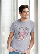 A Merry Christmas Flamingo T-shirt -SmartPrintsInk Designs
