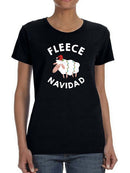 Fleece Navidad T-shirt -SmartPrintsInk Designs