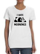 I Hate Mornings T-shirt -SmartPrintsInk Designs