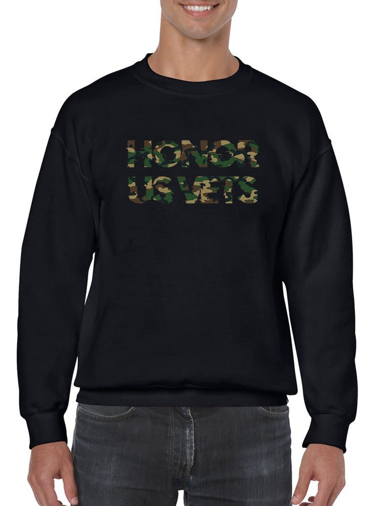 Honor Us Vets Sweatshirt -SmartPrintsInk Designs