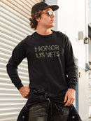 Honor Us Vets Sweatshirt -SmartPrintsInk Designs
