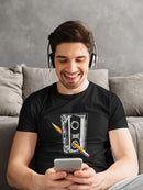 Cassette And Pencil T-shirt -SmartPrintsInk Designs