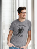 Fitness Beer In My Belly T-shirt -SmartPrintsInk Designs